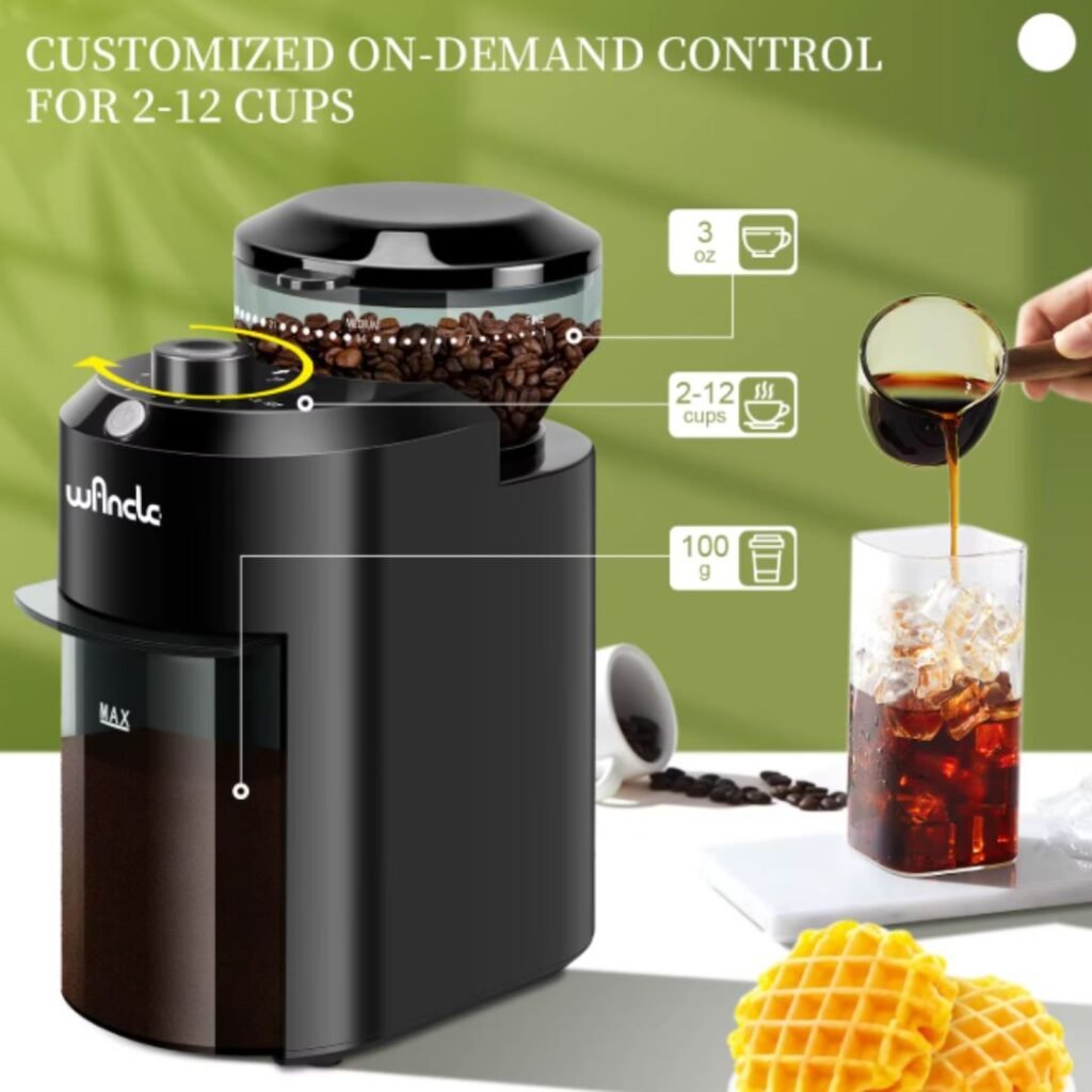 electric-coffee-grinder-adjustable-burr-mill-details