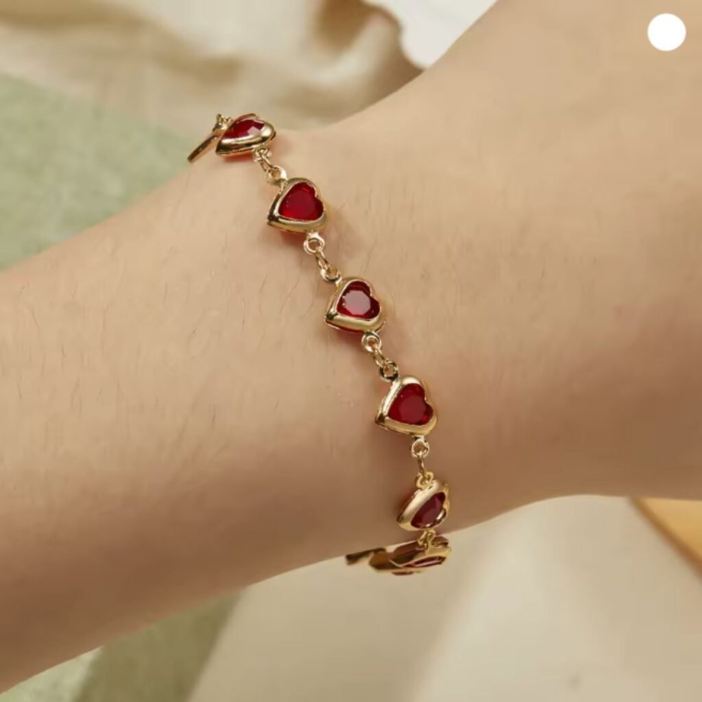 elegant-red-crystal-zircon-metal-chain-bracelets-for-women