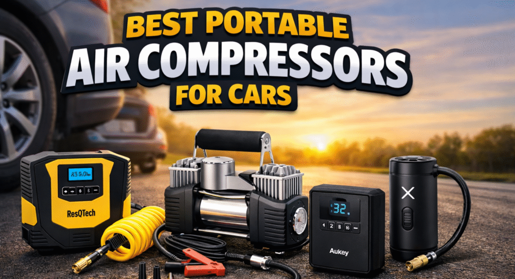 Flat Tire? 4 Best Portable Air Compressors for Cars in 2026