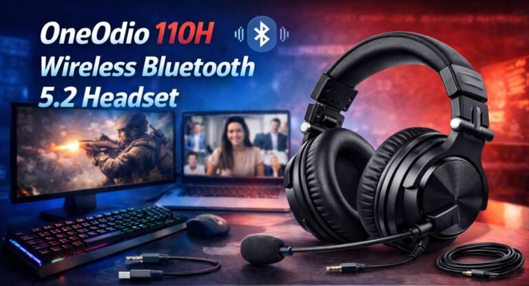 OneOdio 110H Wireless Bluetooth 5.2 Headset