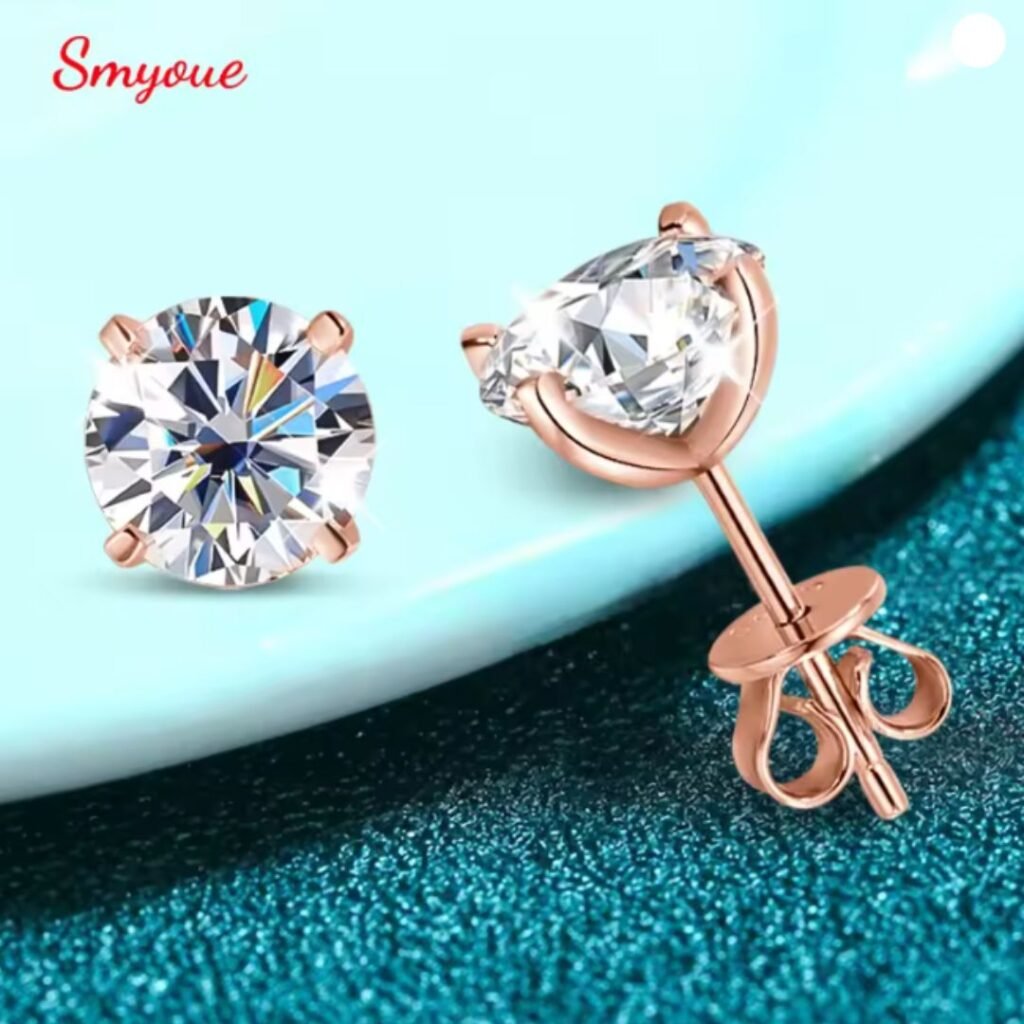 rose-gold-moissanite-stud-earrings-front
