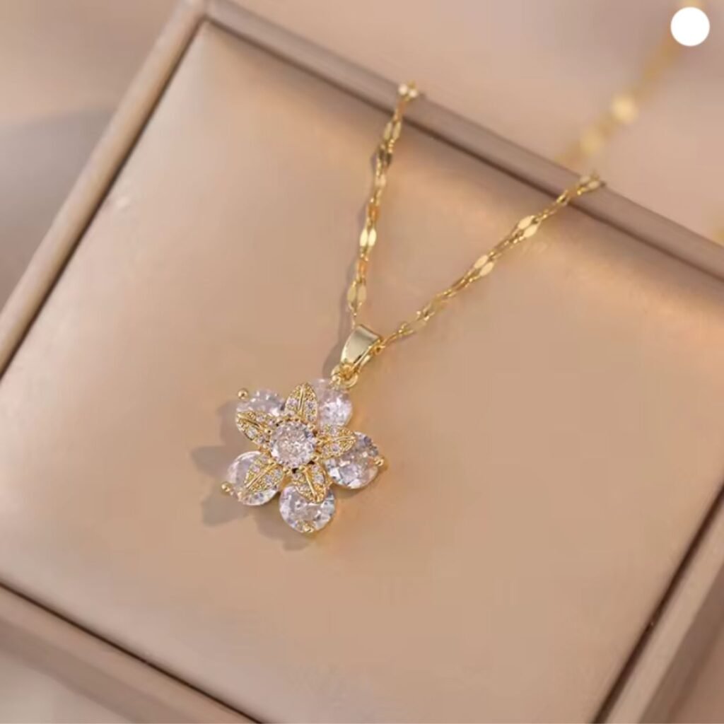 shiny-zircon-romantic-flower-pendant-necklace-golden