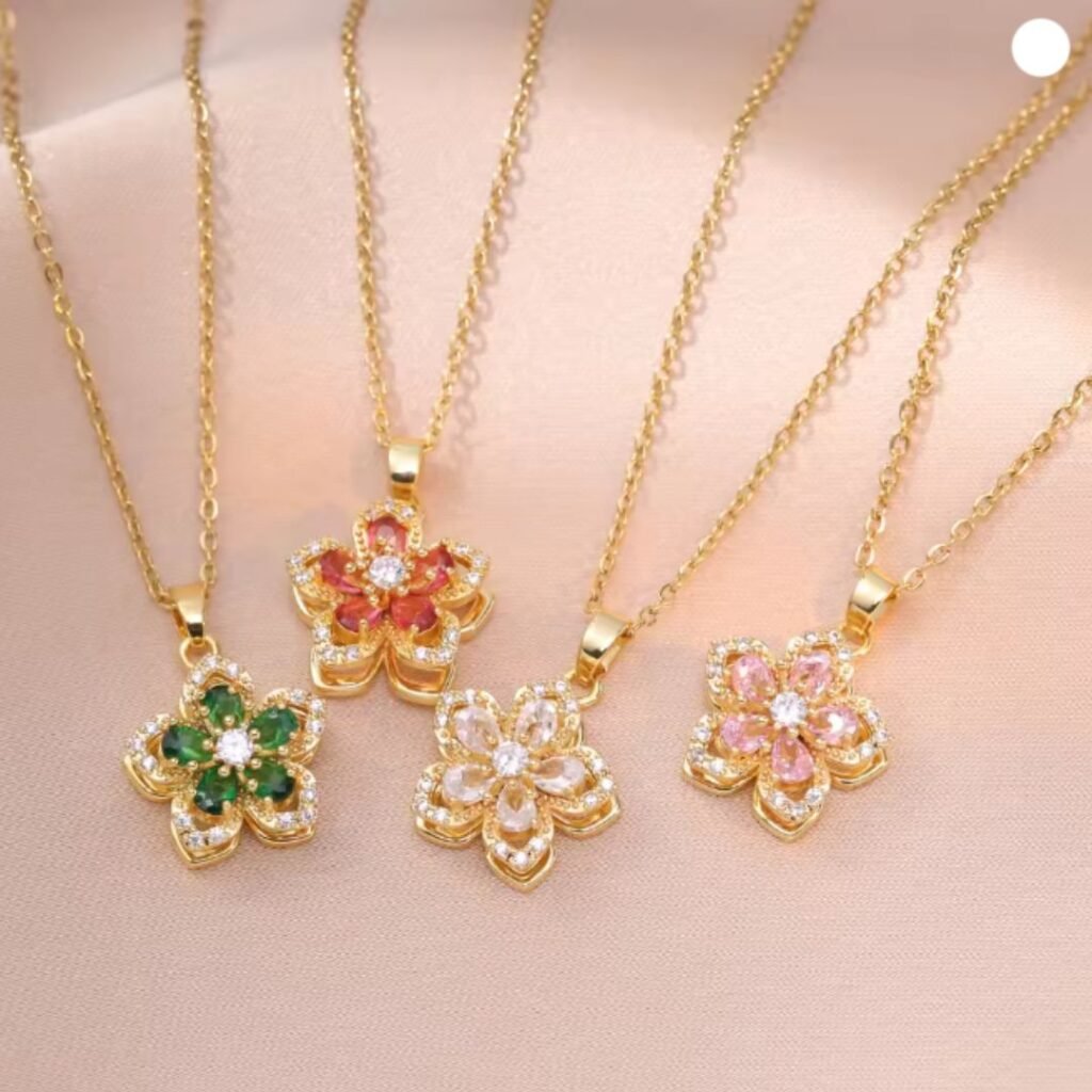 shiny-zircon-romantic-flower-pendant-necklace-view