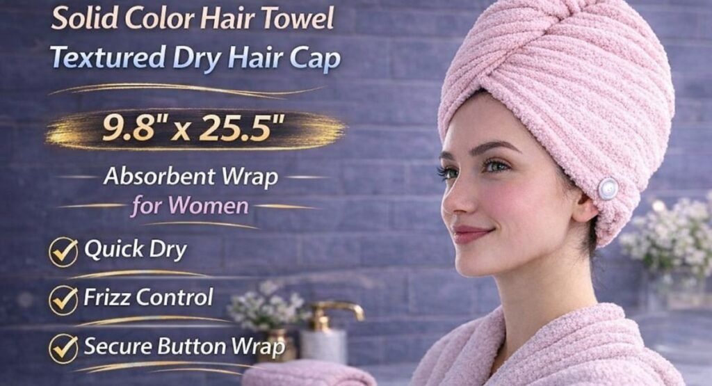 solid-color-hair-towel-–-textured-dry-hair-cap