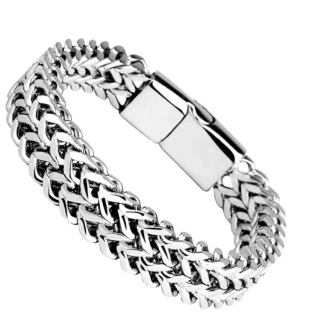 stainless-steel-braided-double-row-fish-scale-alloy-magnetic-buckle-bracelet-main